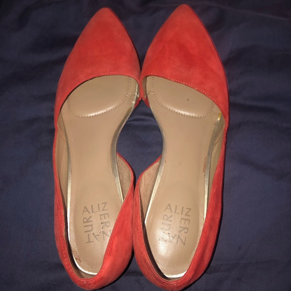 Burnt Orange Naturalizer Pointed Flats